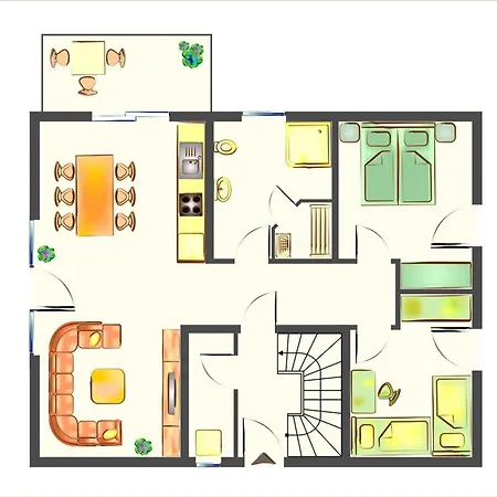 Apartment Sonneninsel Haus Himmelblau Erdgeschoss *