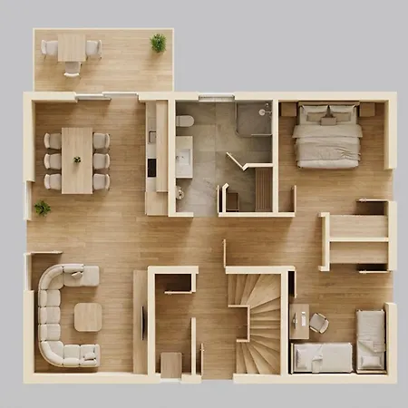 Sonneninsel Haus Himmelblau Erdgeschoss